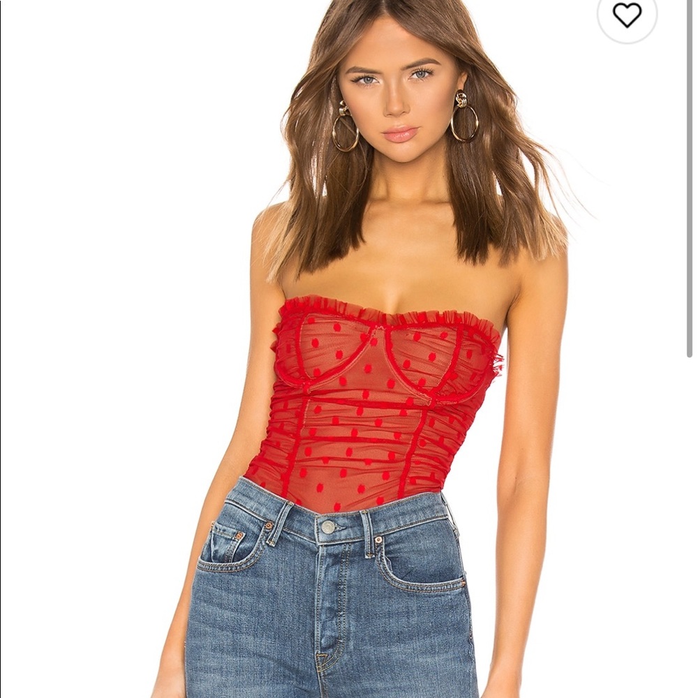 MAJORELLE red bodysuit
